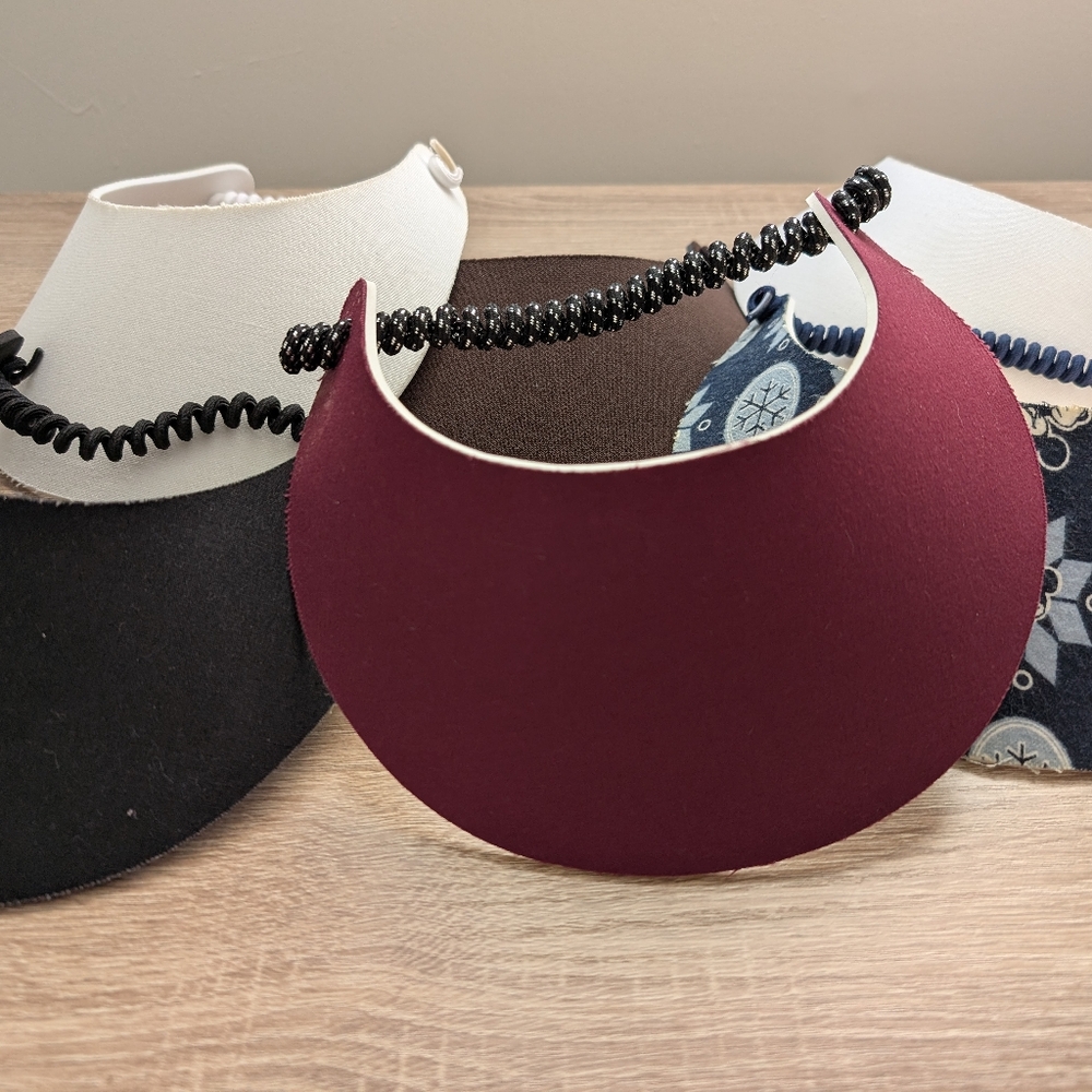 6 Sun Visor Hat Bundle, Adjustable, Various Colors- Unisex, Get ready for Summer
